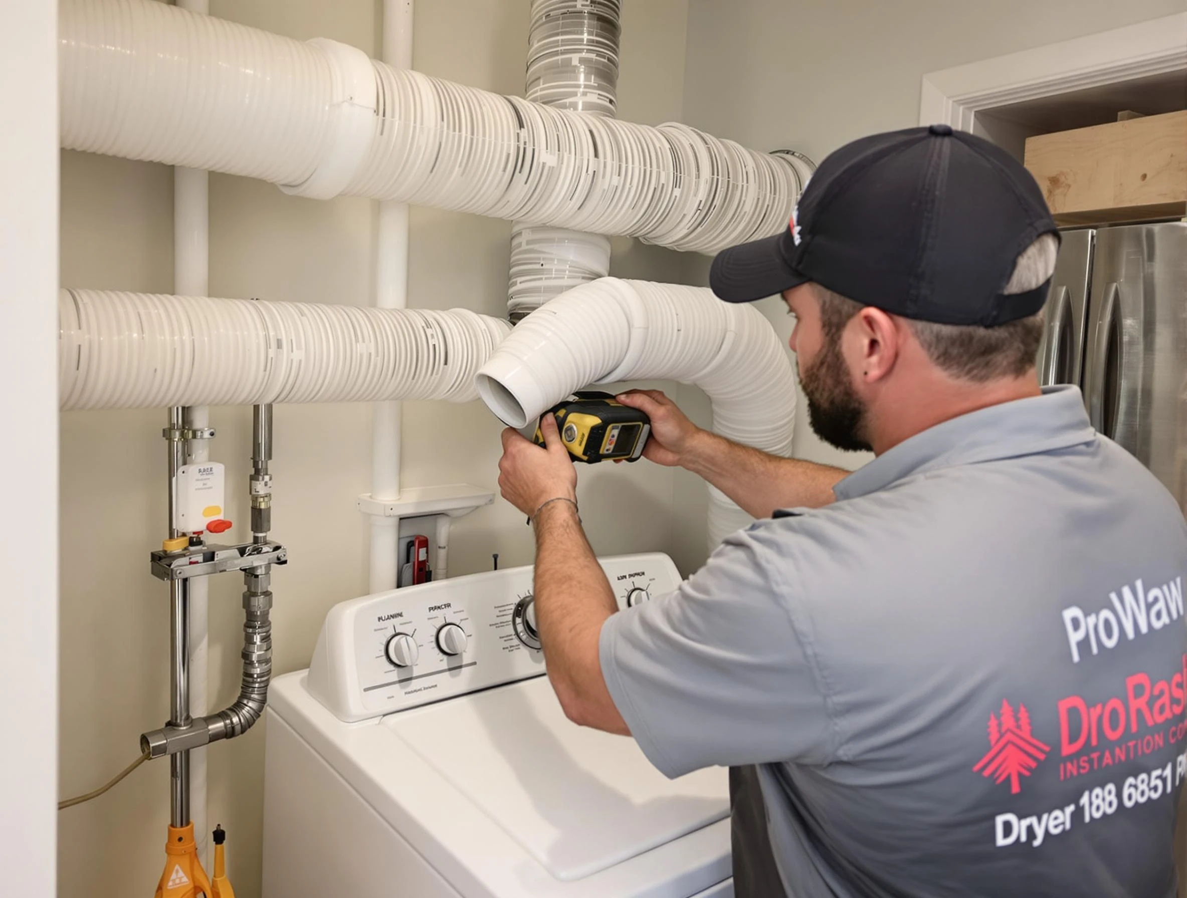 Professional dryer vent hose installation by Holladay Dryer Vent Cleaning in Holladay