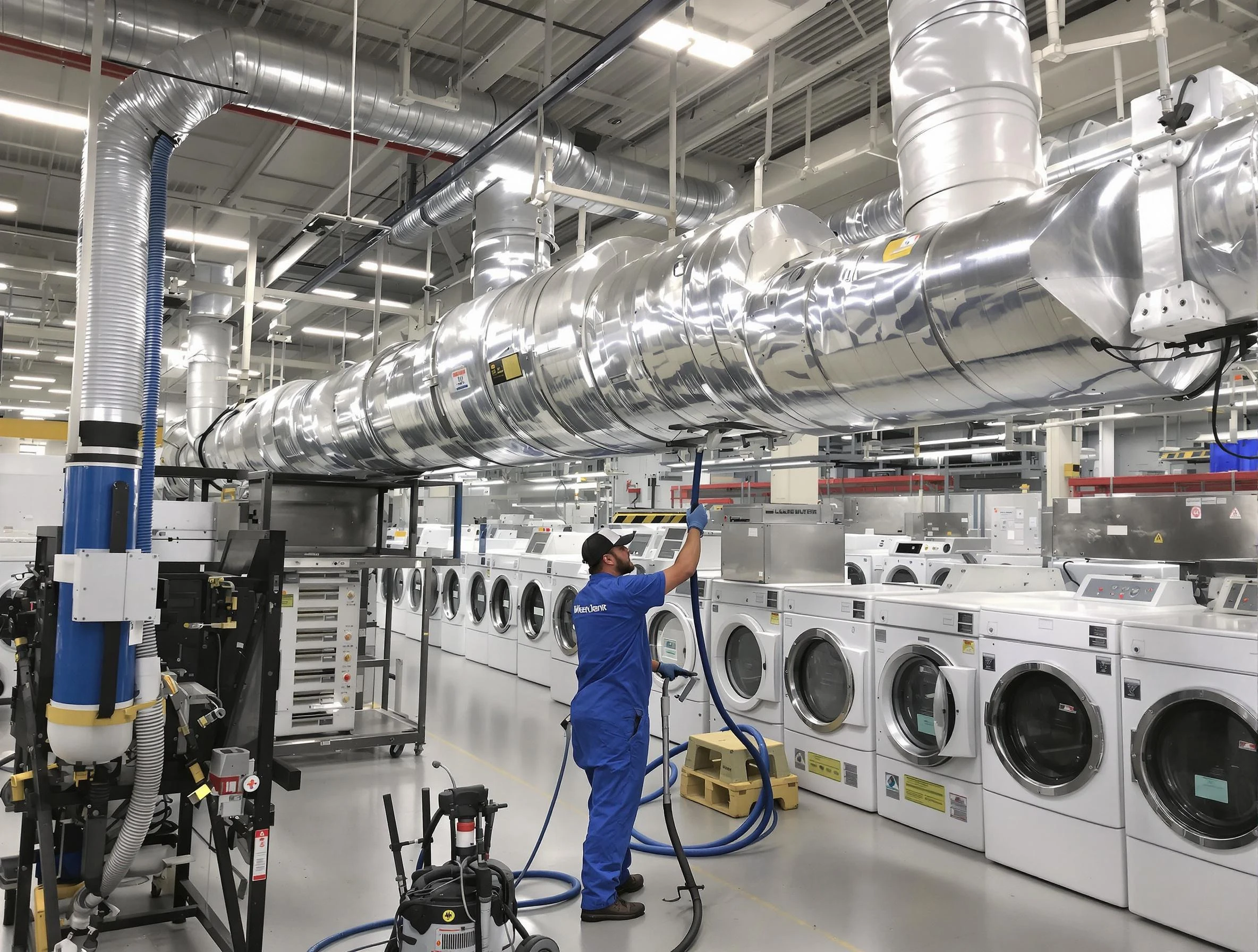 Holladay Dryer Vent Cleaning team performing heavy-duty industrial dryer vent cleaning in Holladay